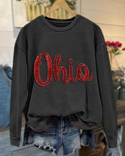 Ohio Print Crewneck Sweatshirt