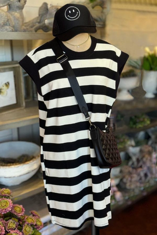Striped Sleeveless Dress
