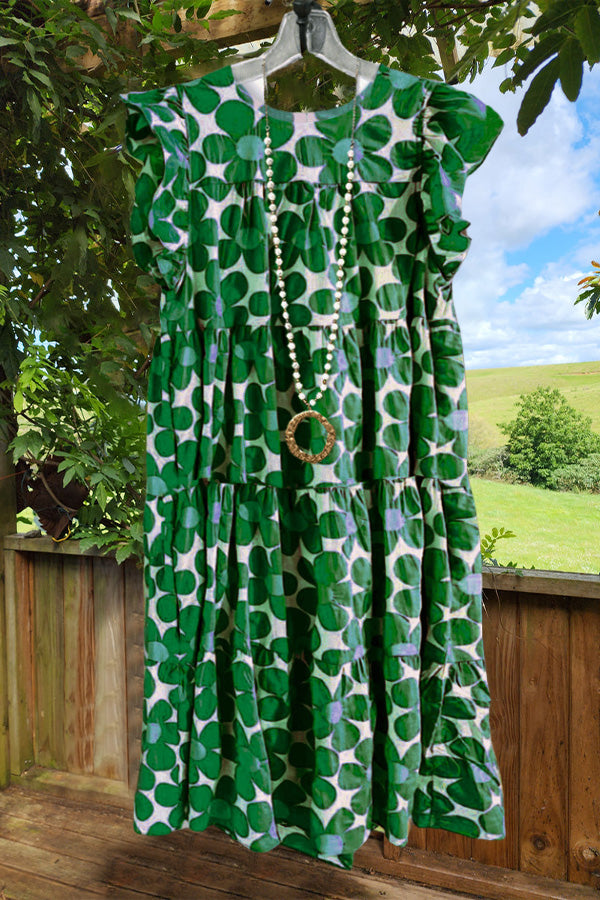 Sunlight Ruffled Midi Dress