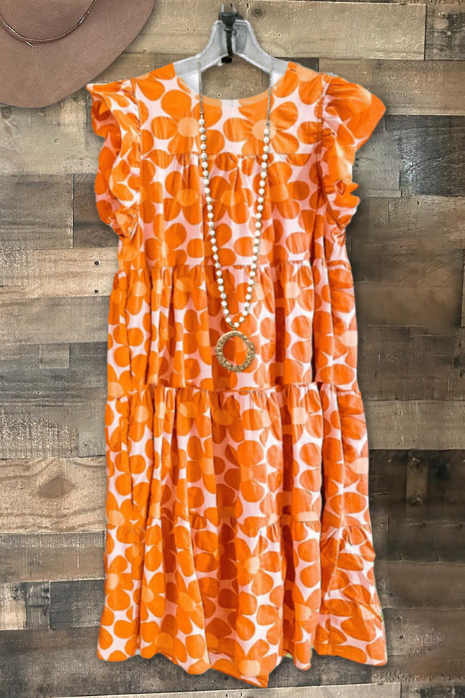 Sunlight Ruffled Midi Dress