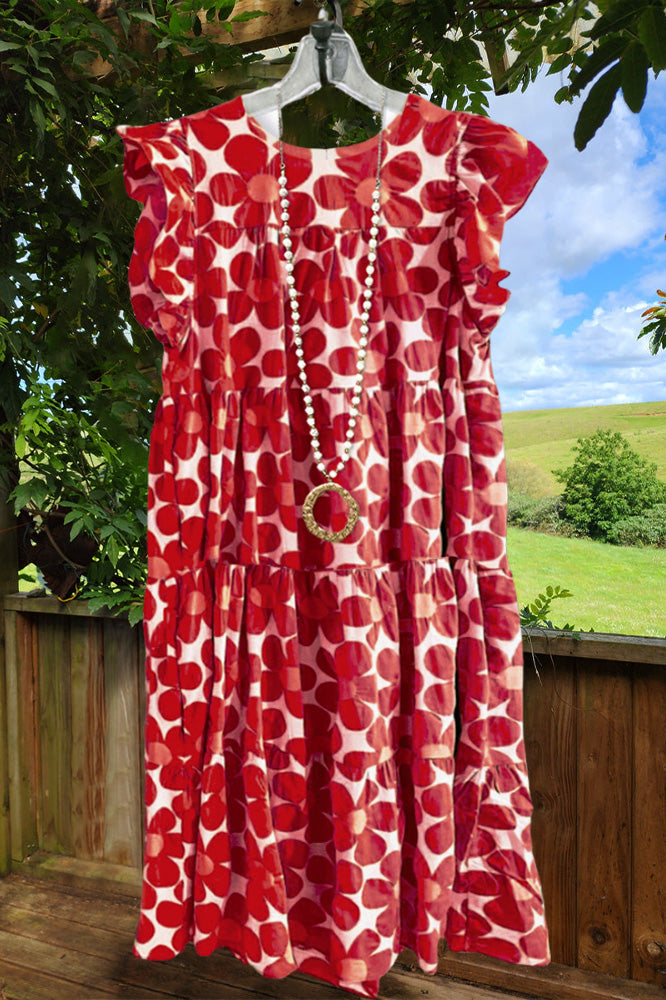 Sunlight Ruffled Midi Dress