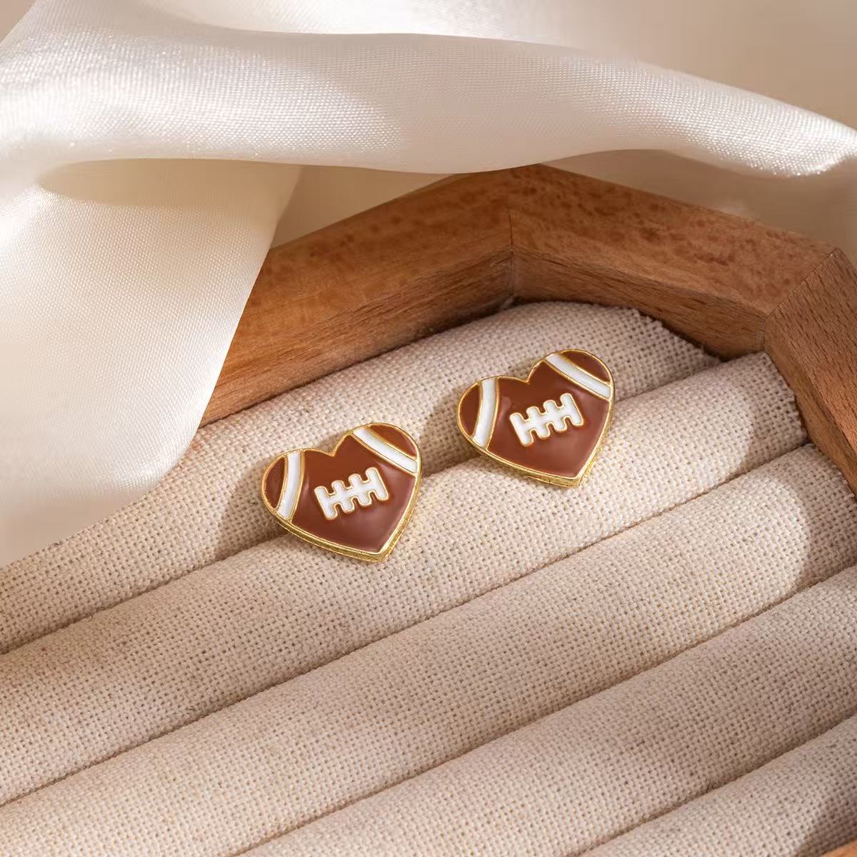 Style For Every Fan Football Earrings