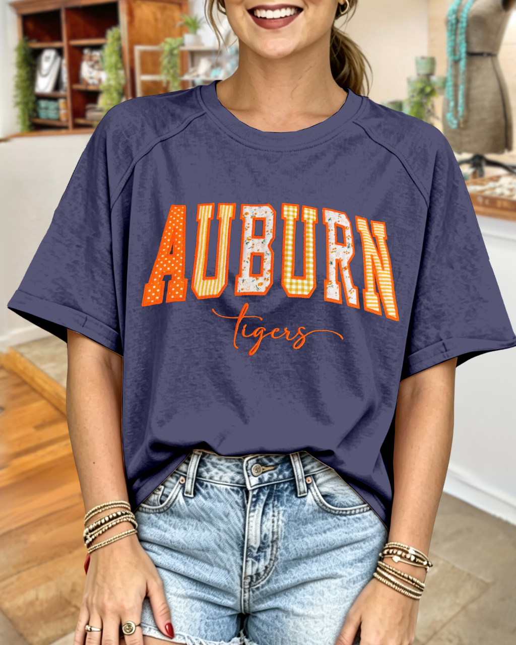 Match Day Embroidered Crew Neck Tee