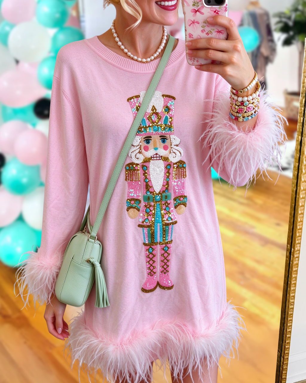 Nutcracker Sequined Feather Dress