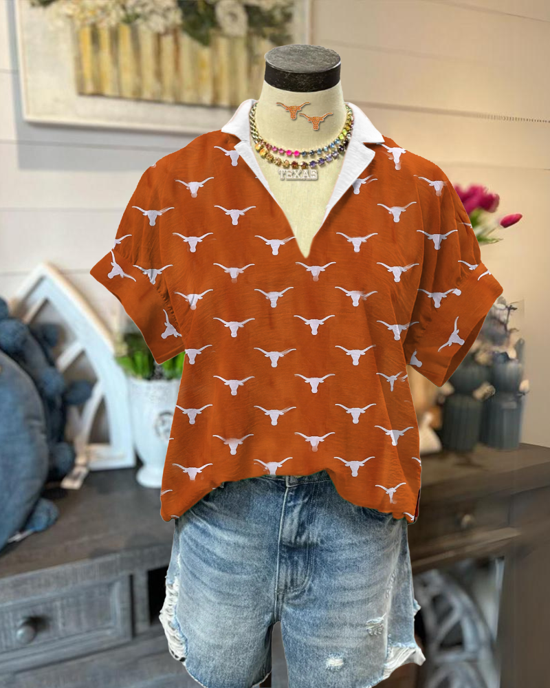 Texas Longhorns Graphic Top