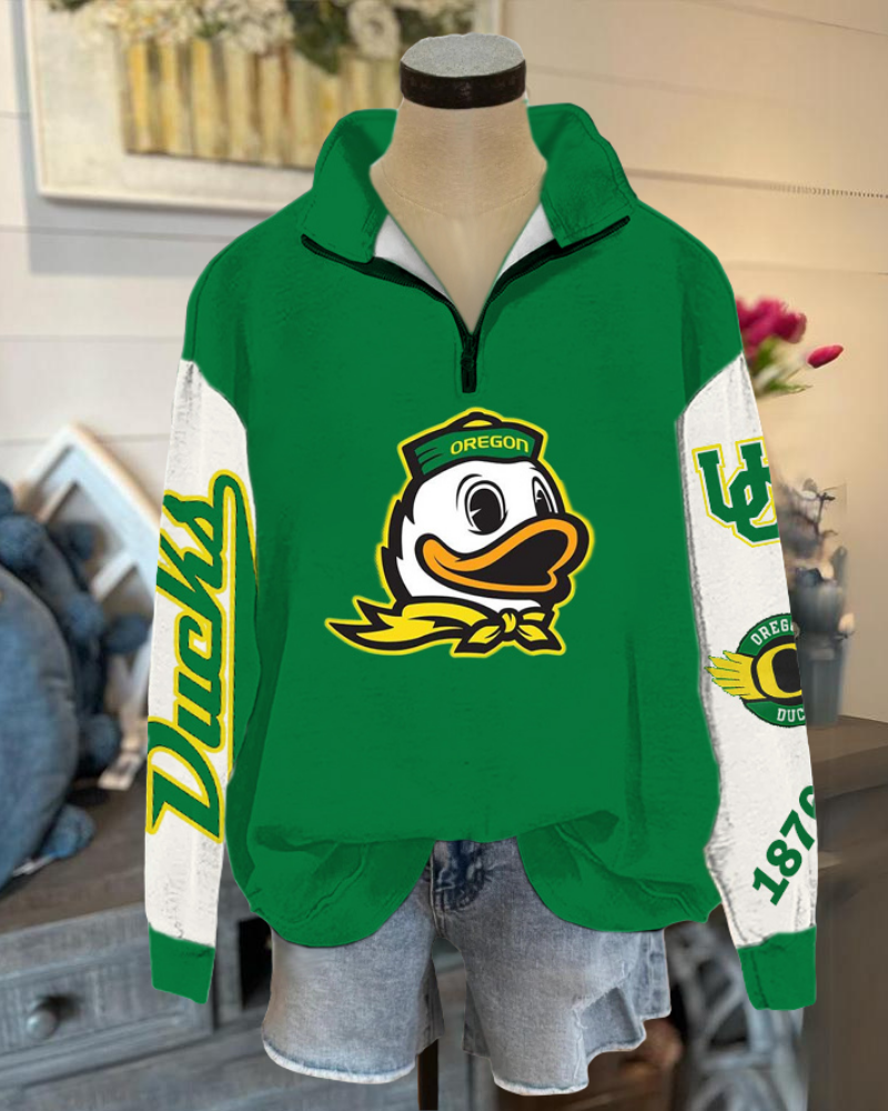 Oregon Ducks Half Collar Pullover