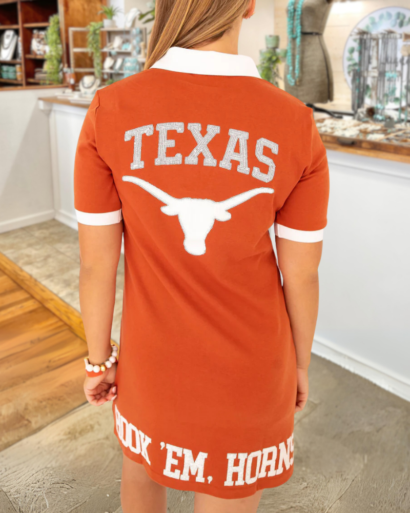 Texas Longhorn Print Mini Dress
