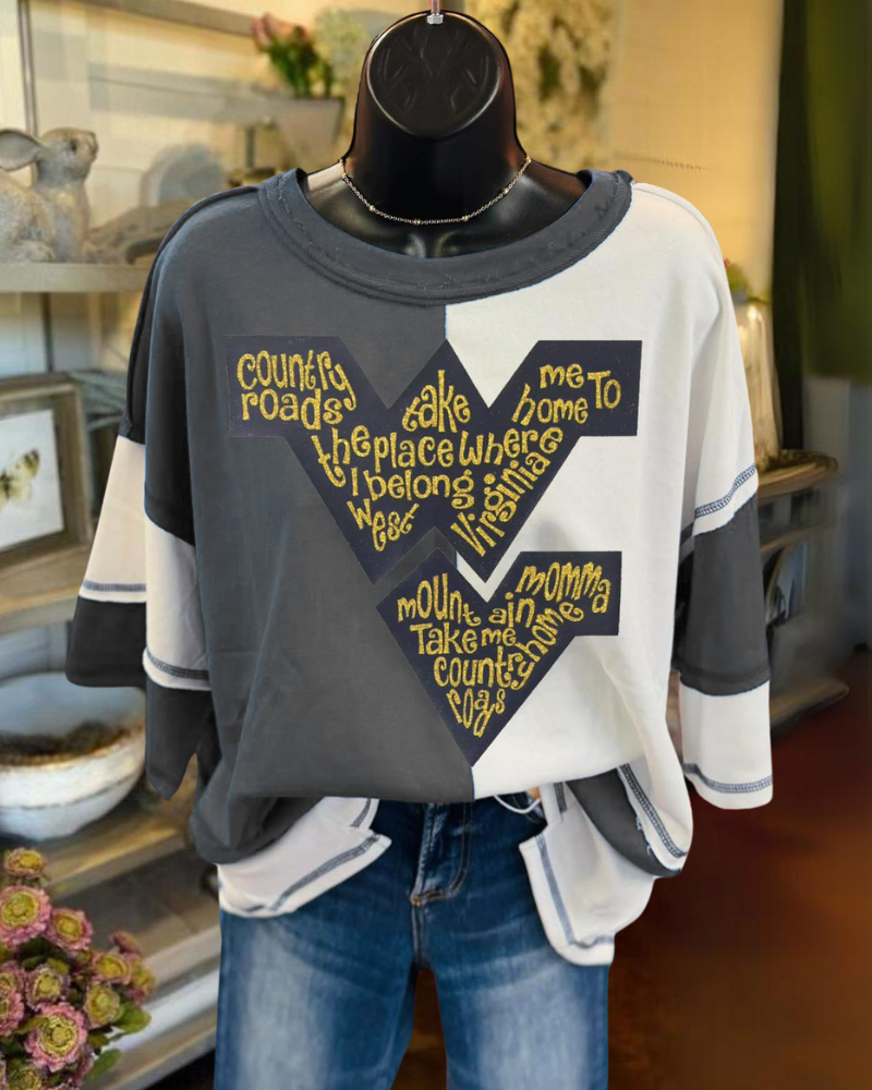 West Virginia Contrast T-shirt