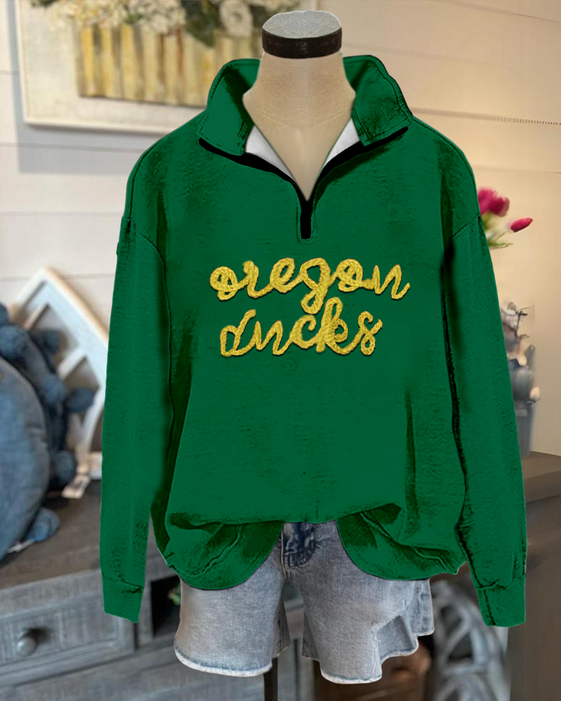 Oregon Ducks Half Zip Sweatshirt