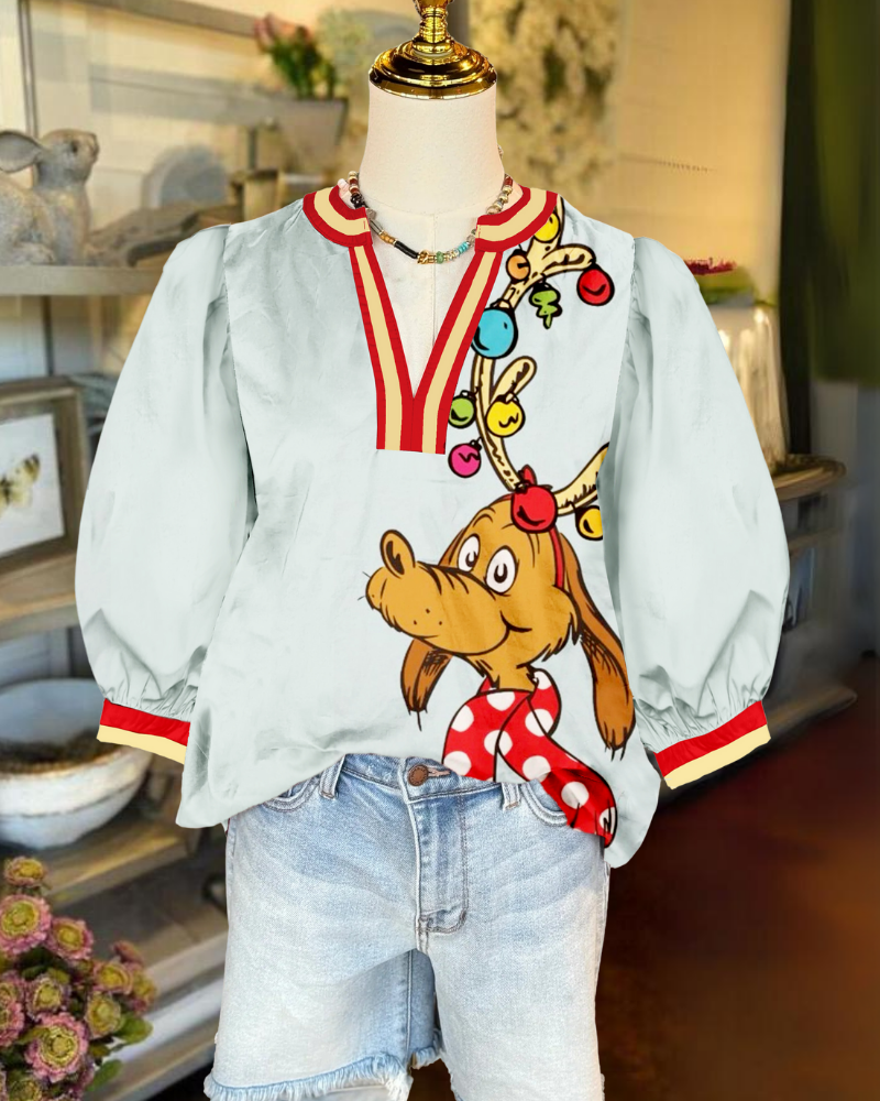 Max The Grinch Satin Top