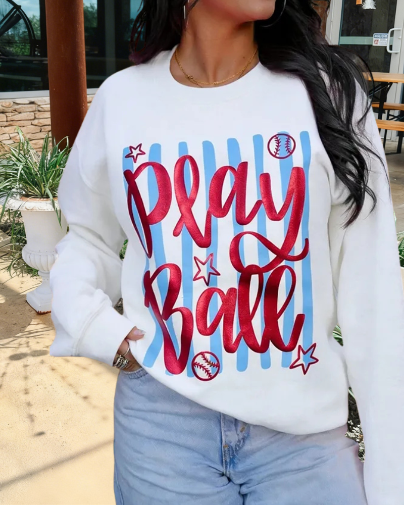 Play Ball Crewneck Sweatshirt