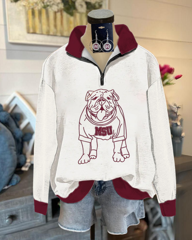 MSU Bulldogs Half-Zip Pullover