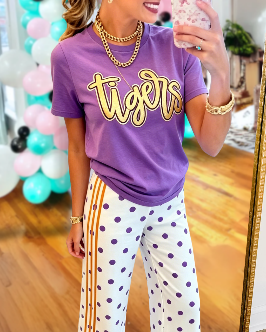 Tigers Print Crewneck T-Shirt