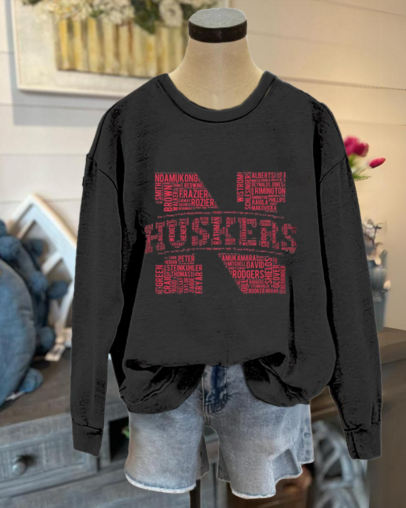 Nebraska Huskers Print Crewneck Sweatshirt