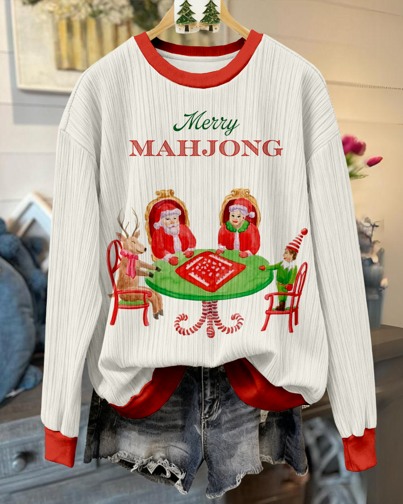 Christmas Party Mahjong Sweatshirt
