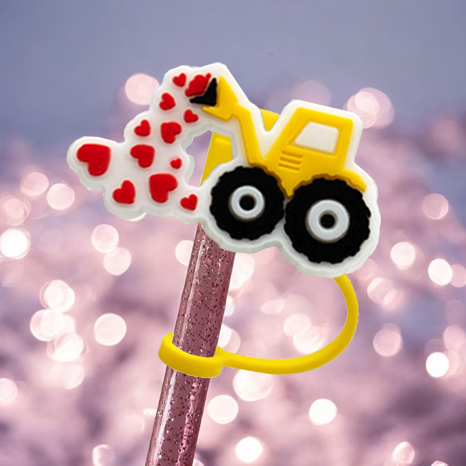 Valentine's Day Heart Straw Protector
