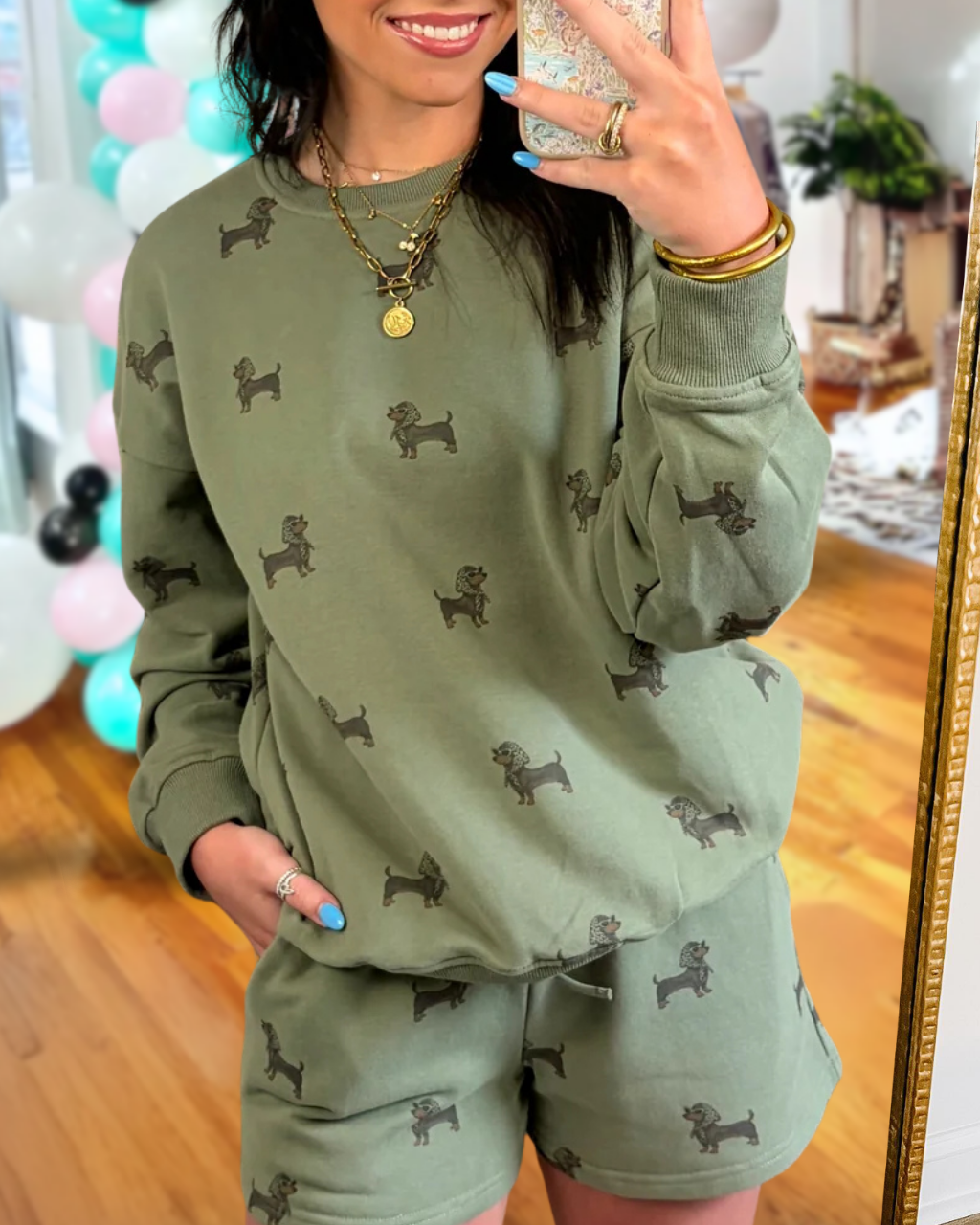 Unique Dachshund Print Set