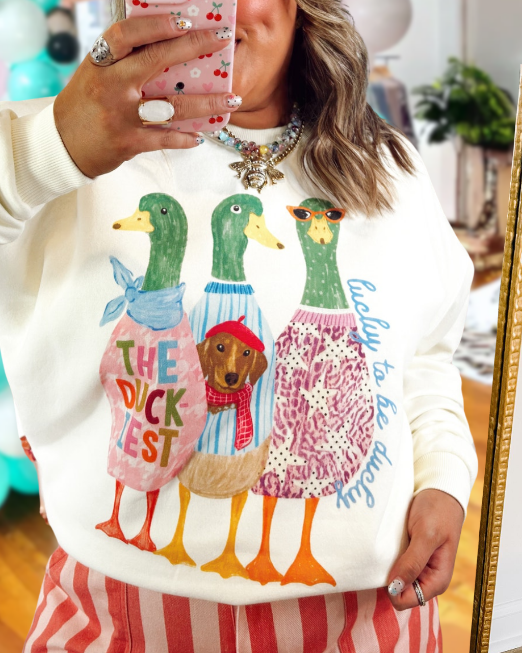 Lucky to Be Ducky Sweatshirt