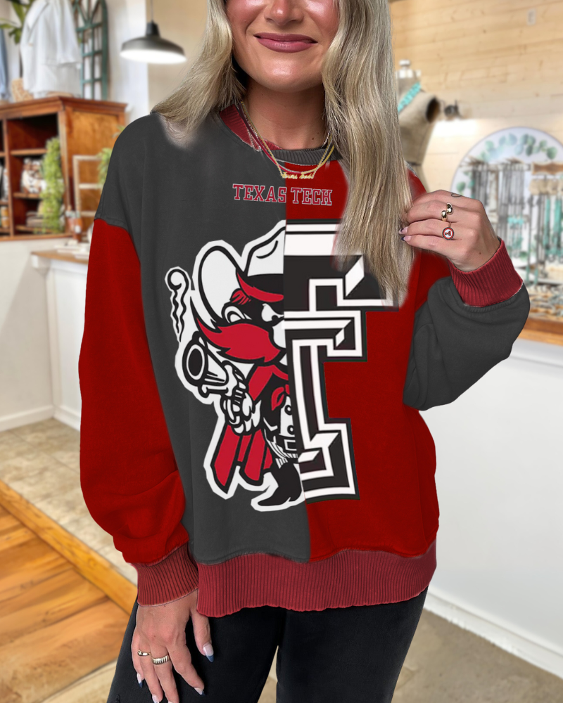 Texas Tech Mascot Split Pullover