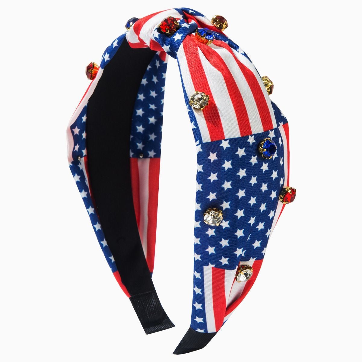 American Flag Rhinestone Headband