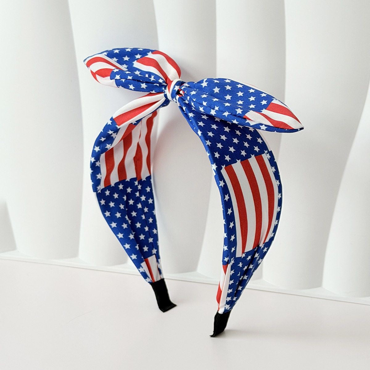 American Flag Bow Headband