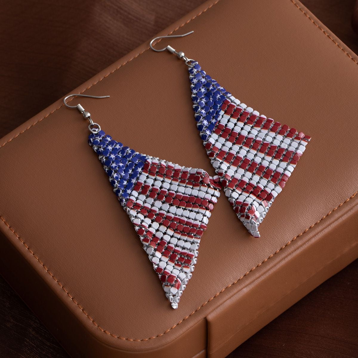 Flag Fashion Sequin Earrings