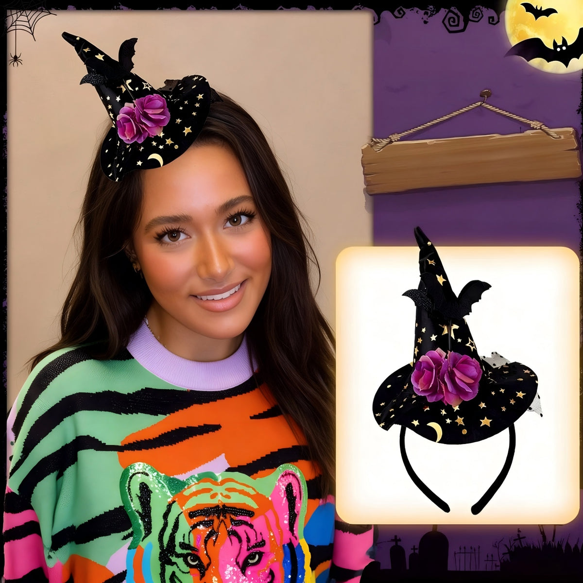 Halloween Pumpkin Hat Headband