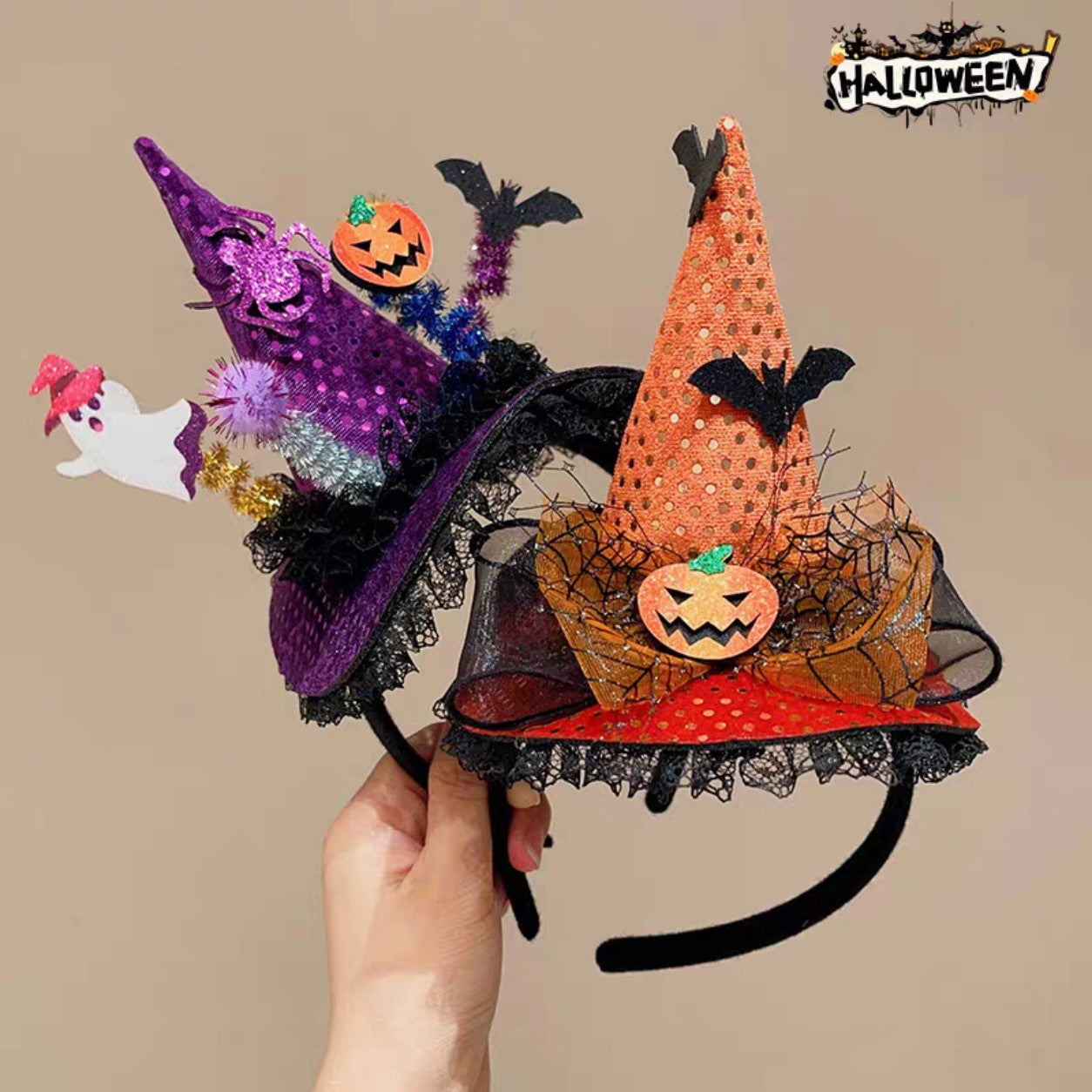 Halloween Pumpkin Hat Headband