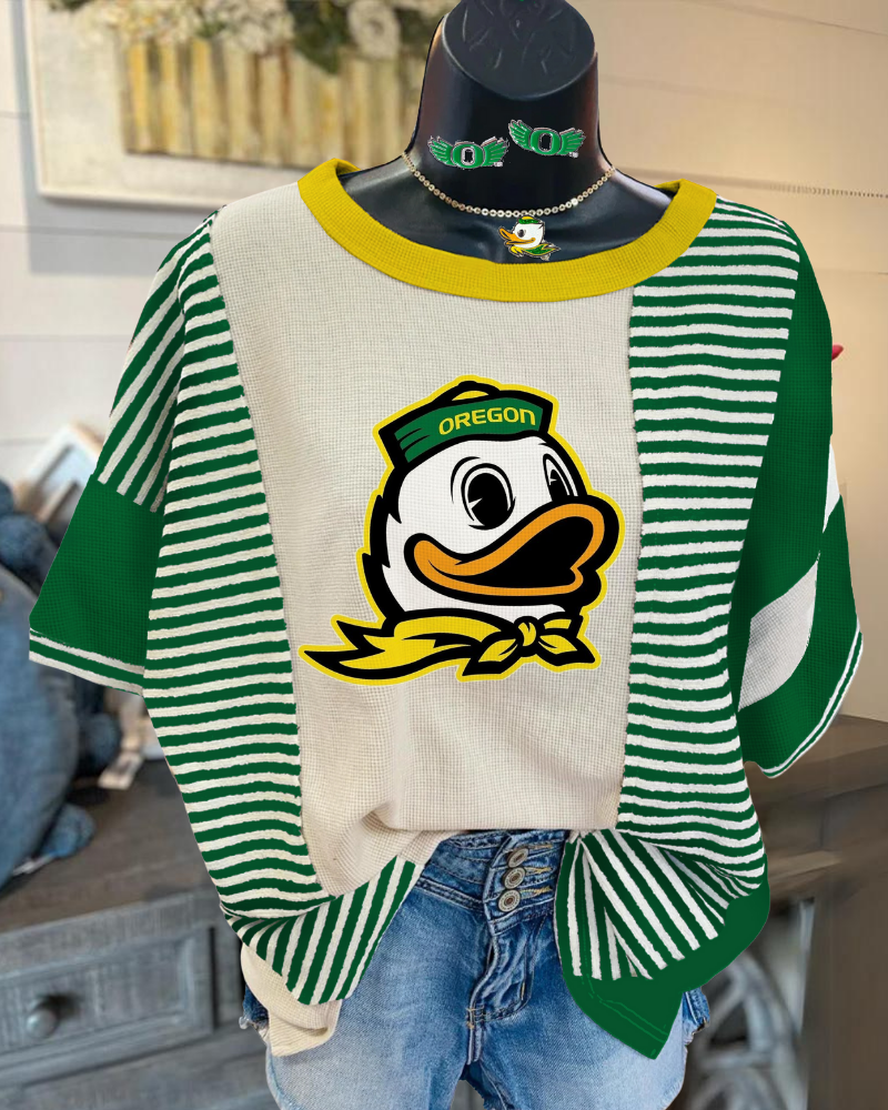 Oregon Duck striped T-shirt