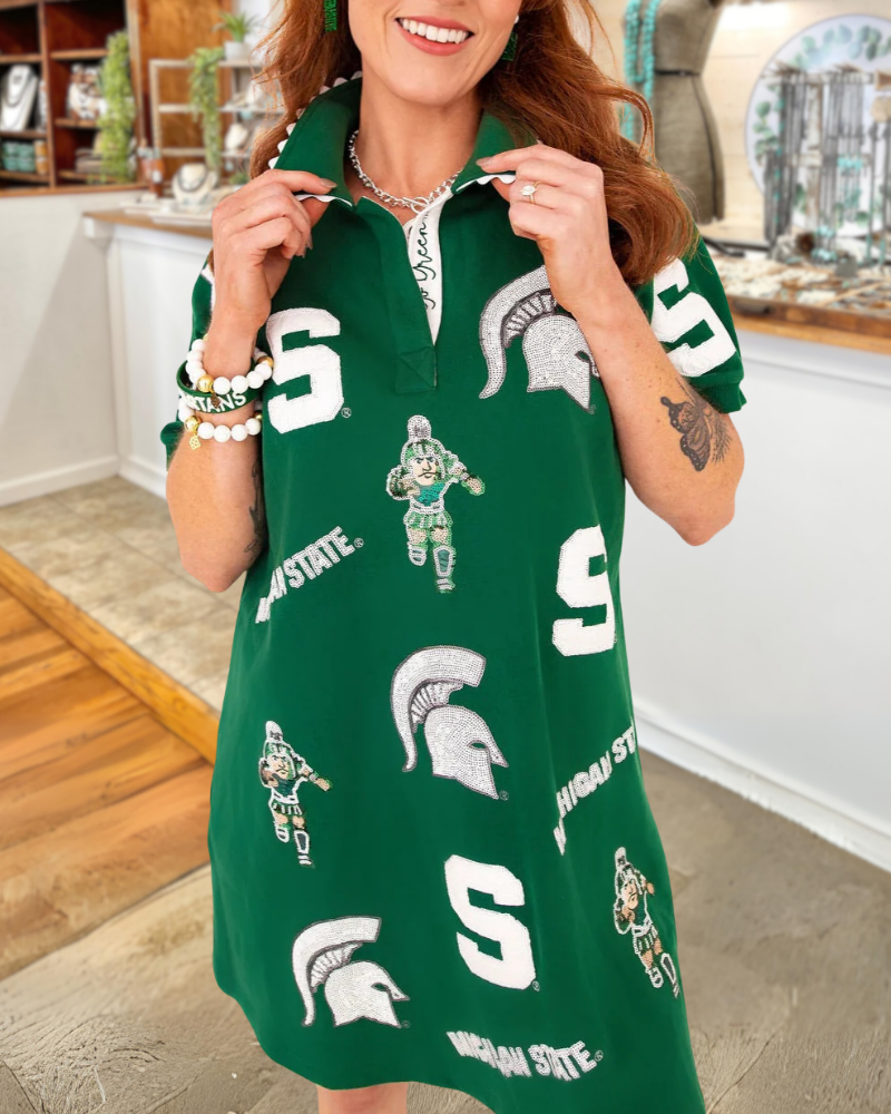 Michigan State Spartans Sequin Dress