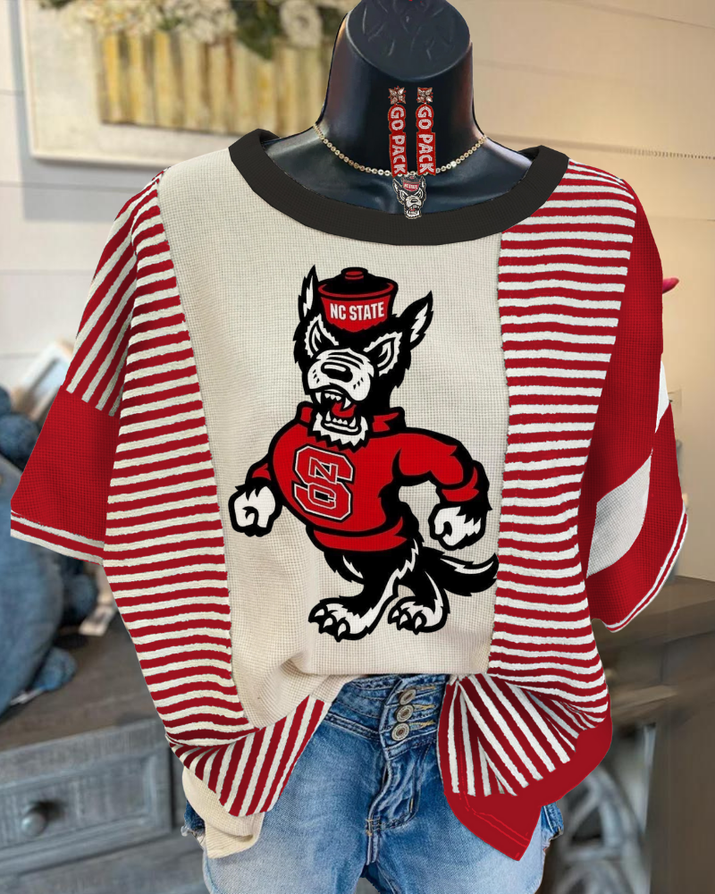 NC State Wolfpack Stripe Tee