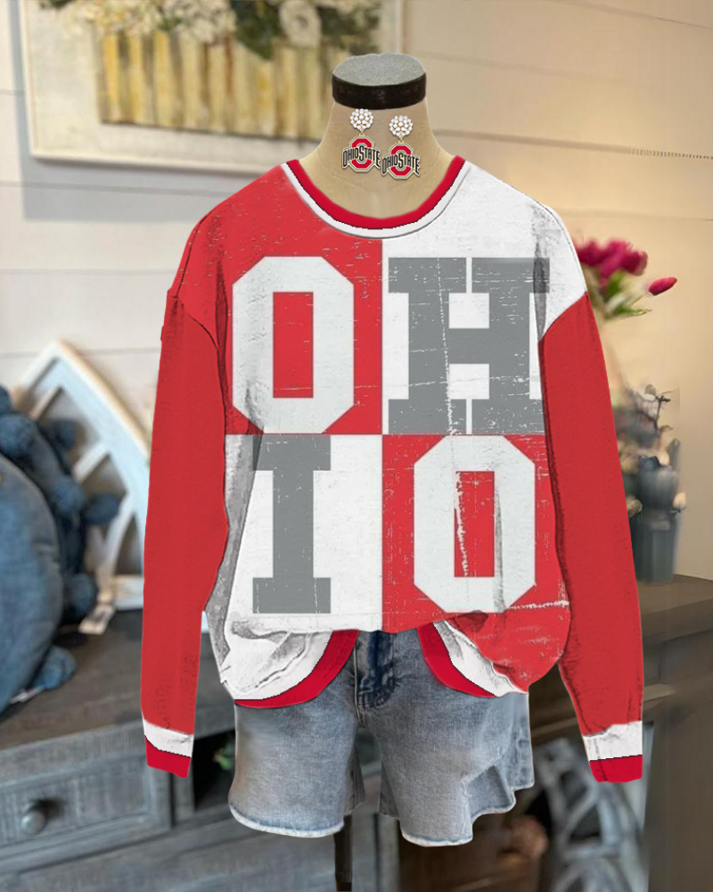 Ohio Graphic Colorblock Sweatshirt