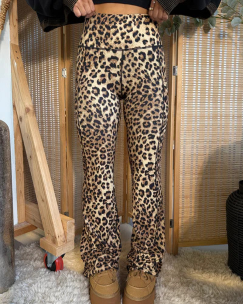 Stylish Leopard Pattern Pants