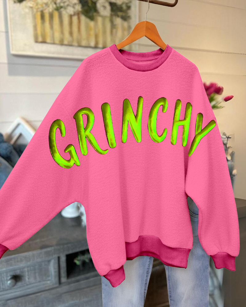 GRINCHY Printed Crewneck Sweatshirt