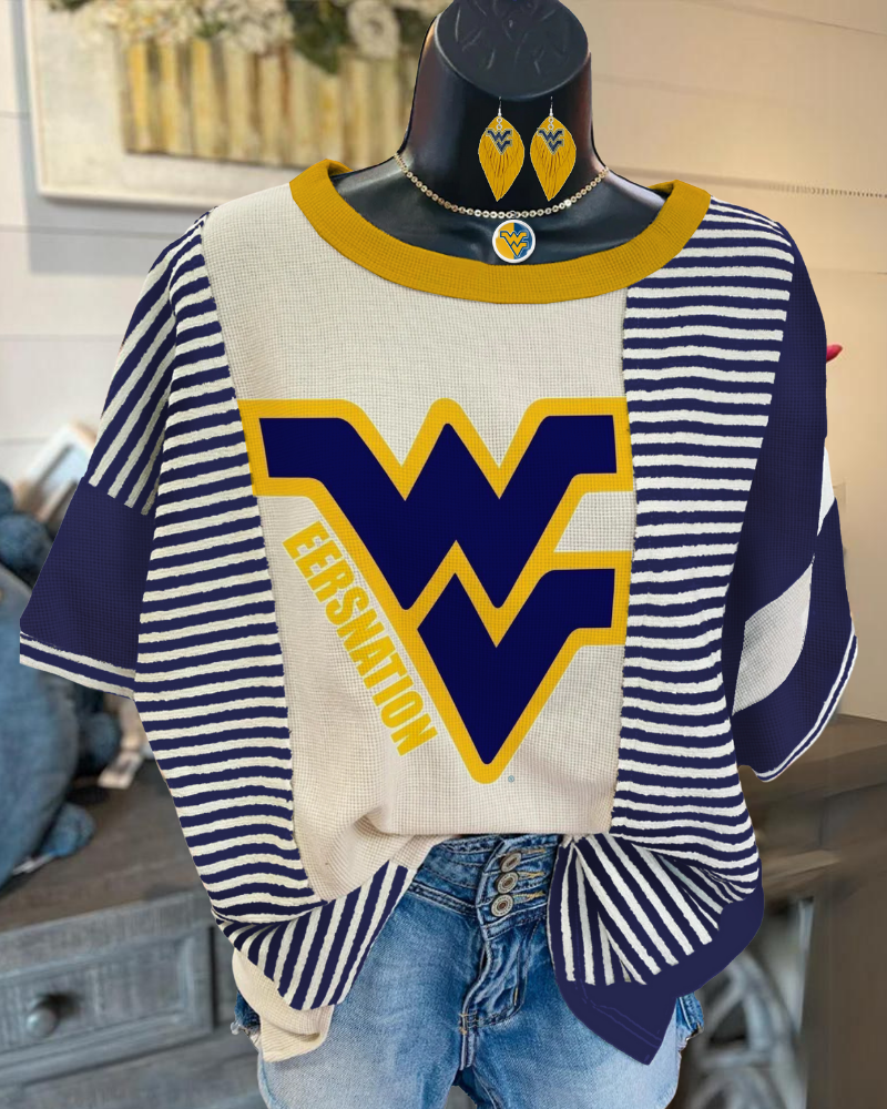 West Virginia Striped T-shirt