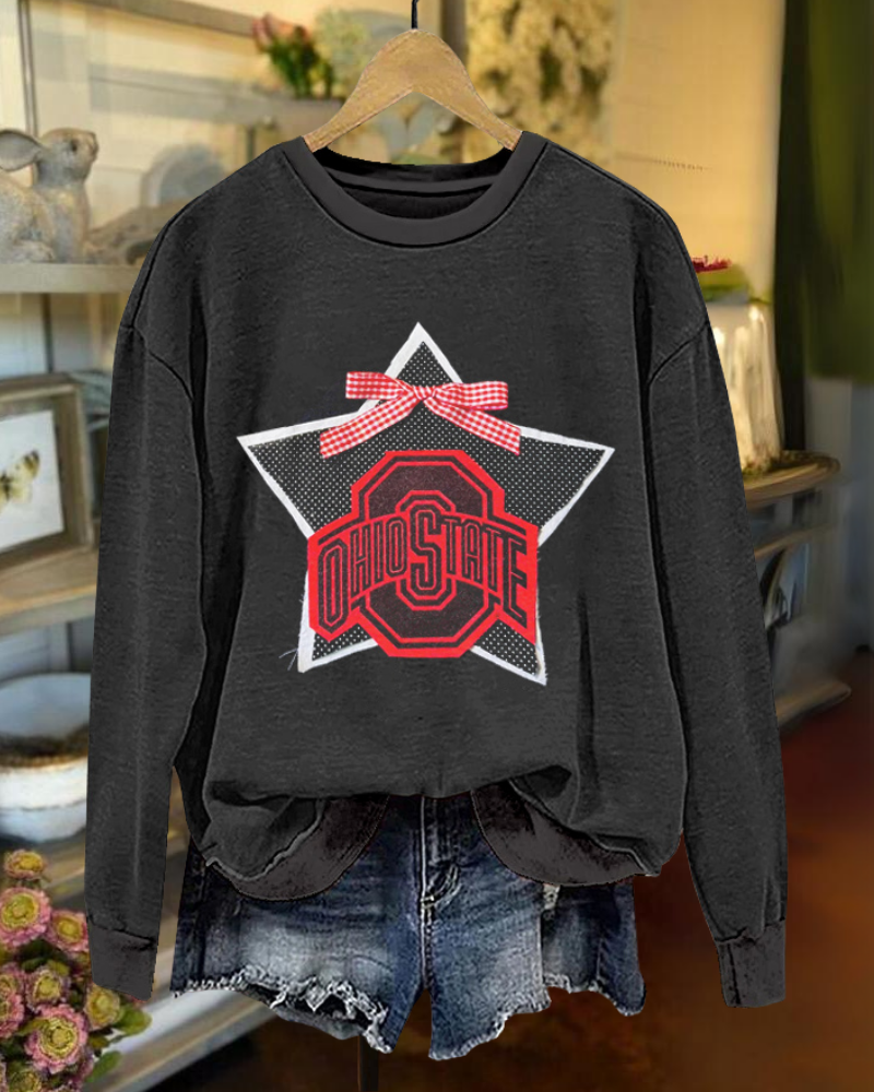 Ohio State Bow Star Sweatshirt