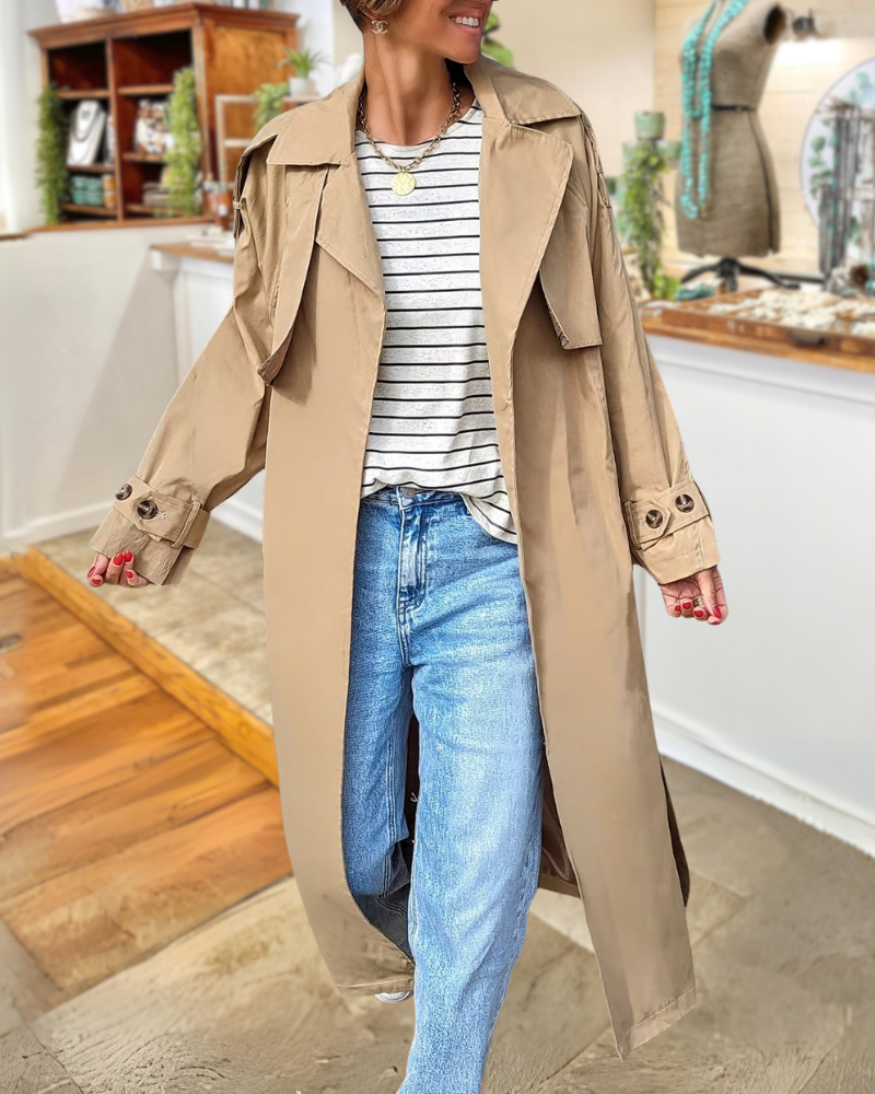 Autumn Trendy Simple Trench Coat