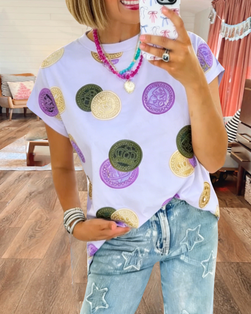 Mardi Gras Doubloon Tee