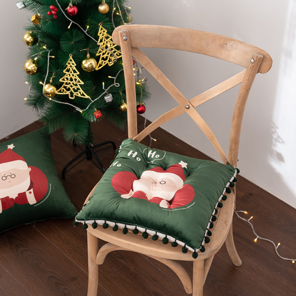 Christmas Trim Plush Cushion