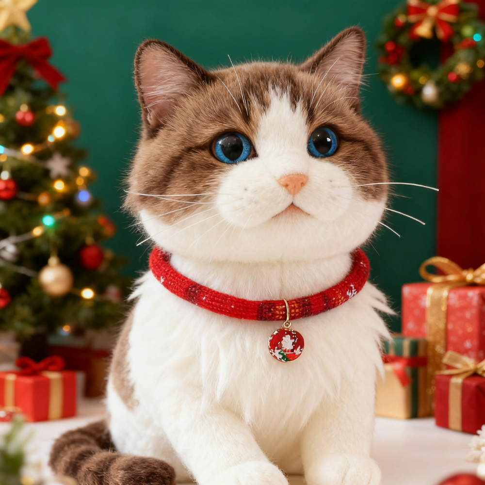 Christmas Trim Pet Collar