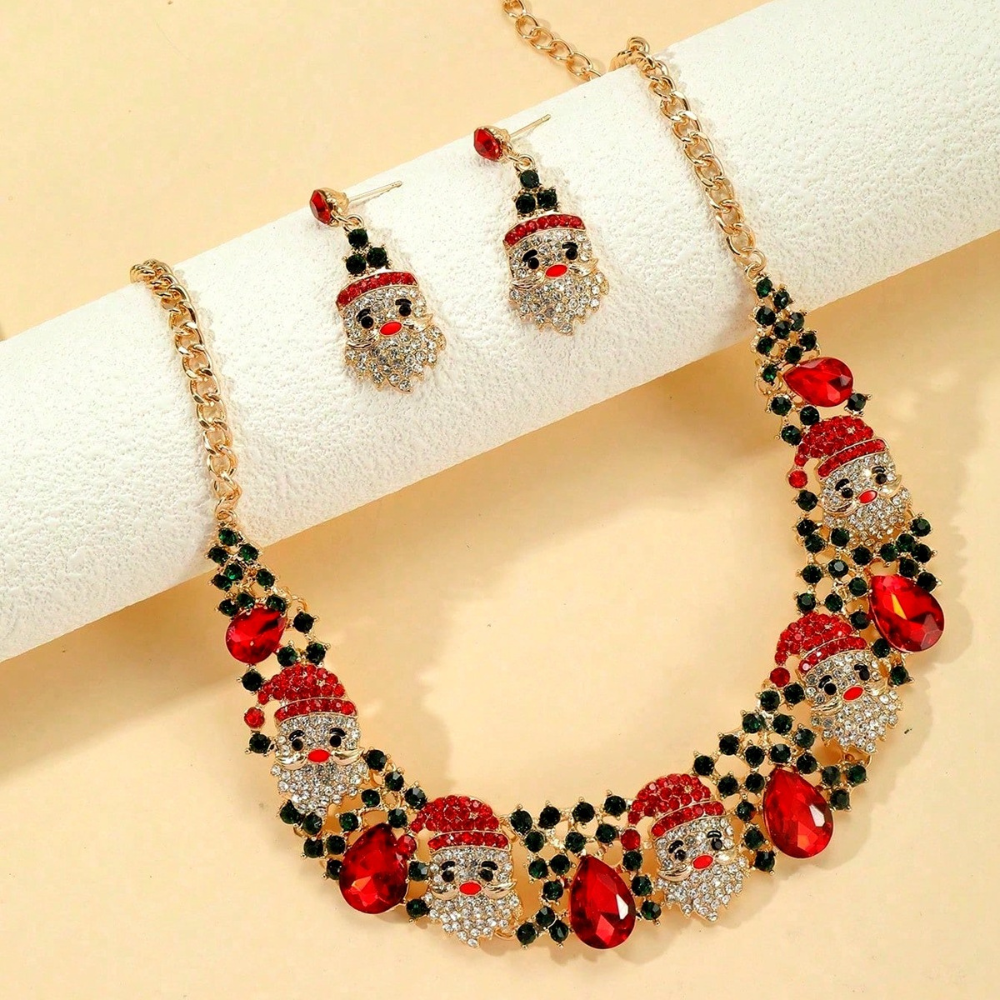 Santa Claus Diamond Jewelry Set