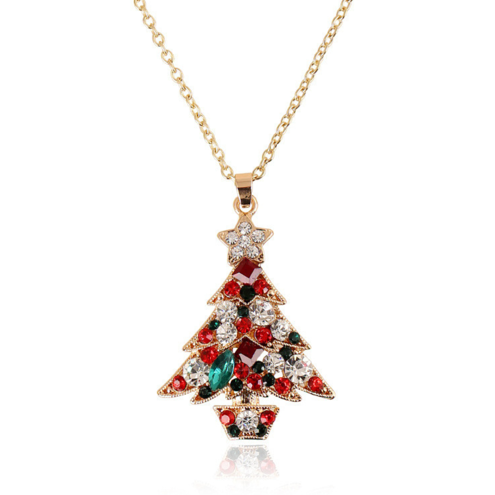 Christmas Tree Diamond Necklace