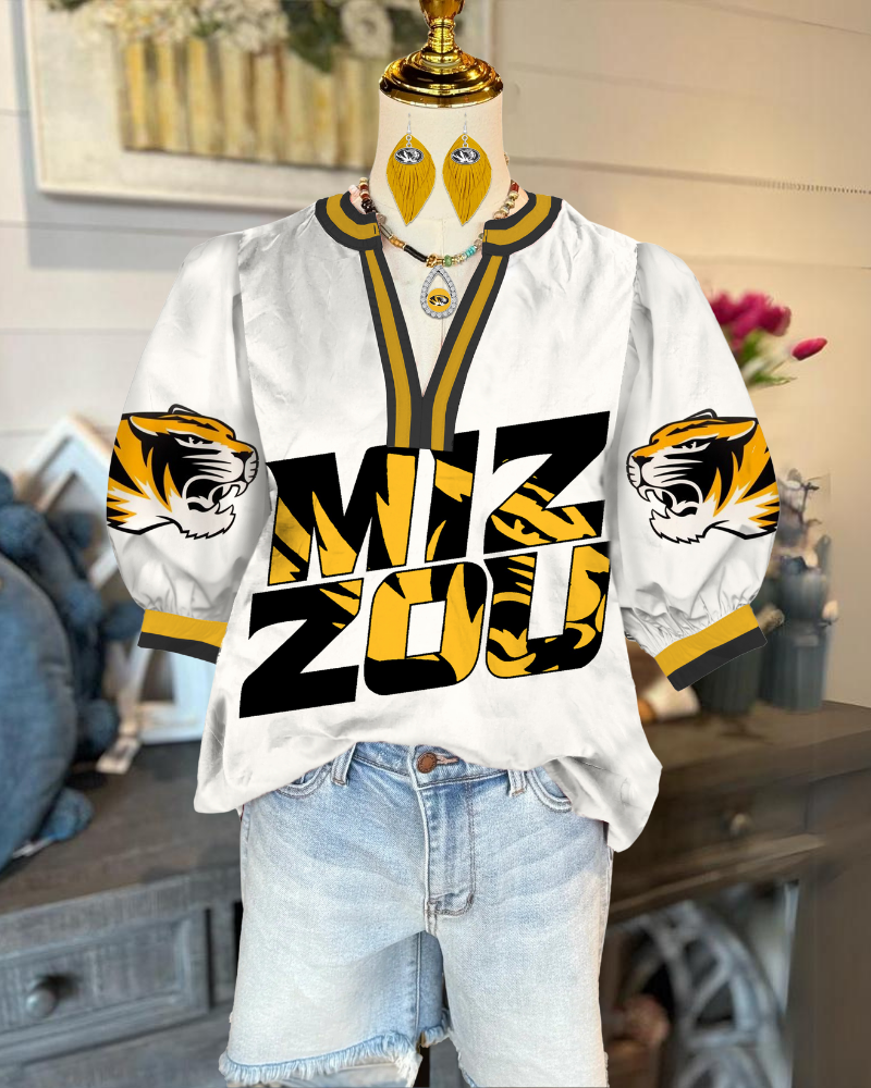 Mizzou Tigers Satin Top