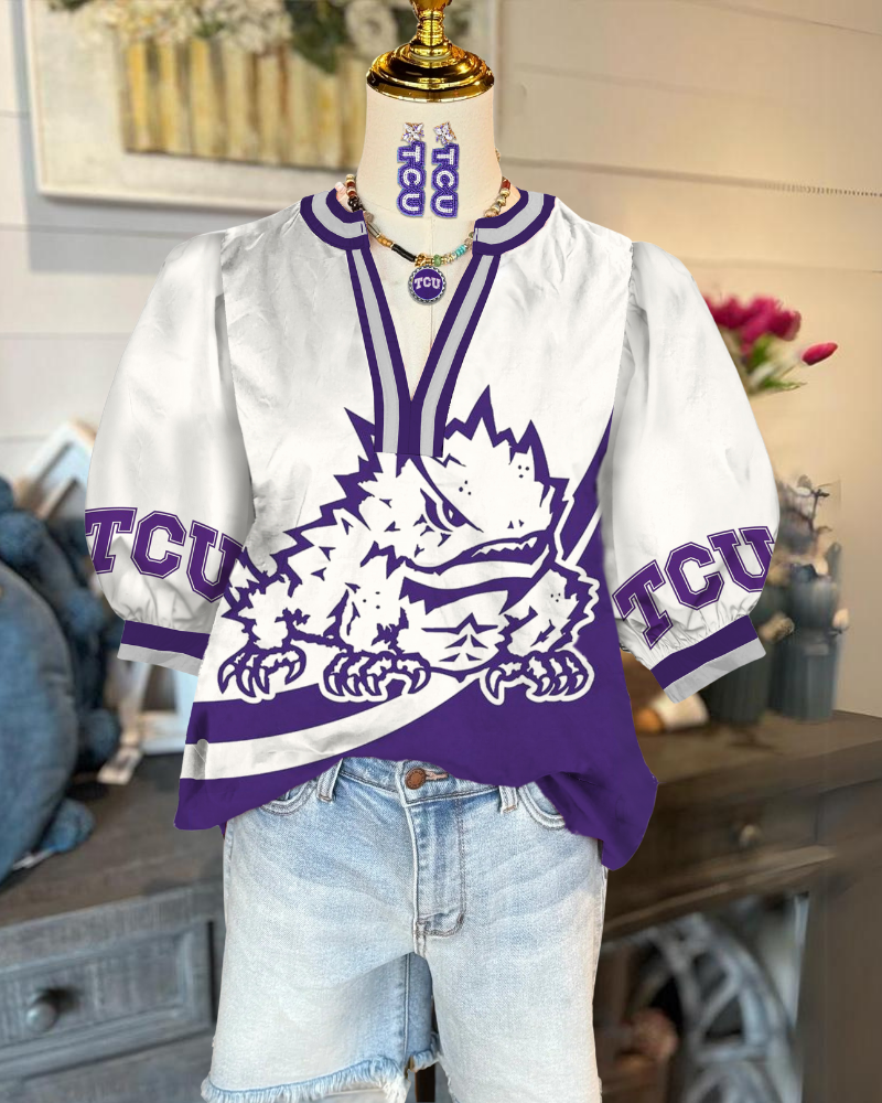 TCU Horned Frogs Satin Top