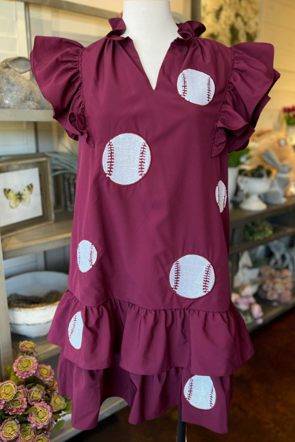 Baseball Fan Sequin Dress