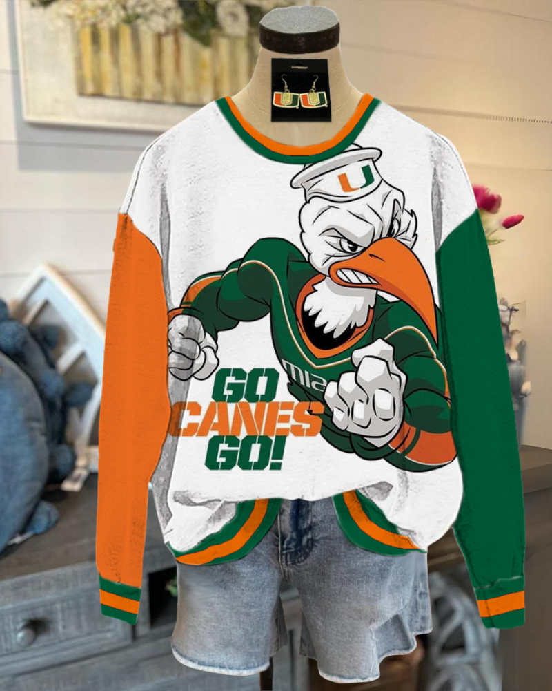 Miami Sebastian Contrast Sweatshirt