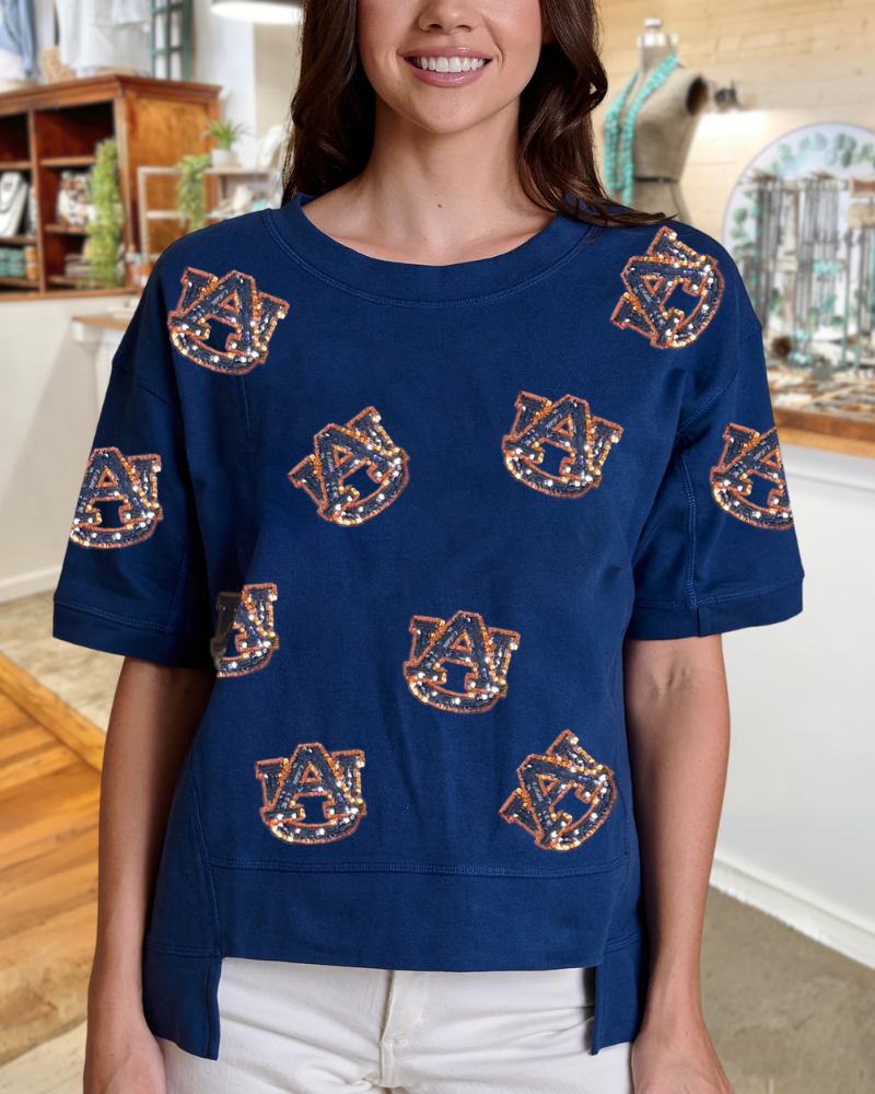 Auburn University Sequined T-Shirt