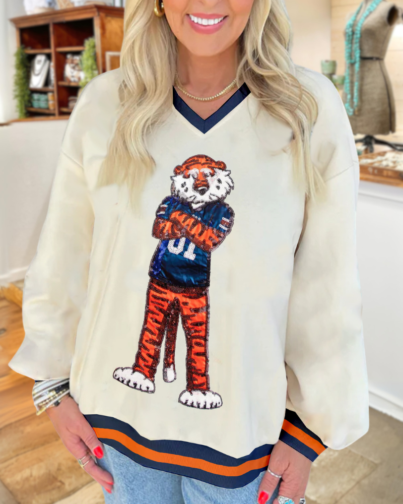 Auburn Tigers Sequined Sweatshirt