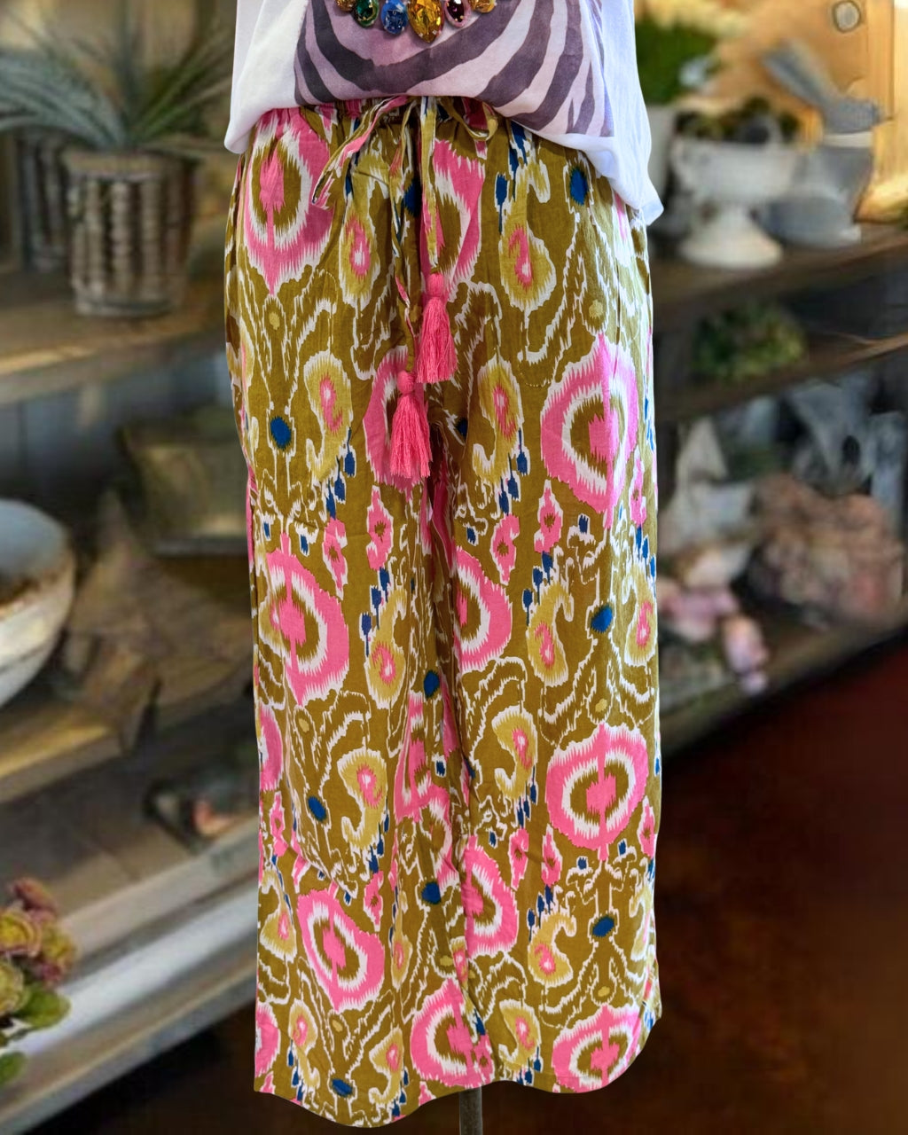 Bohemian Vintage Patterned Trousers