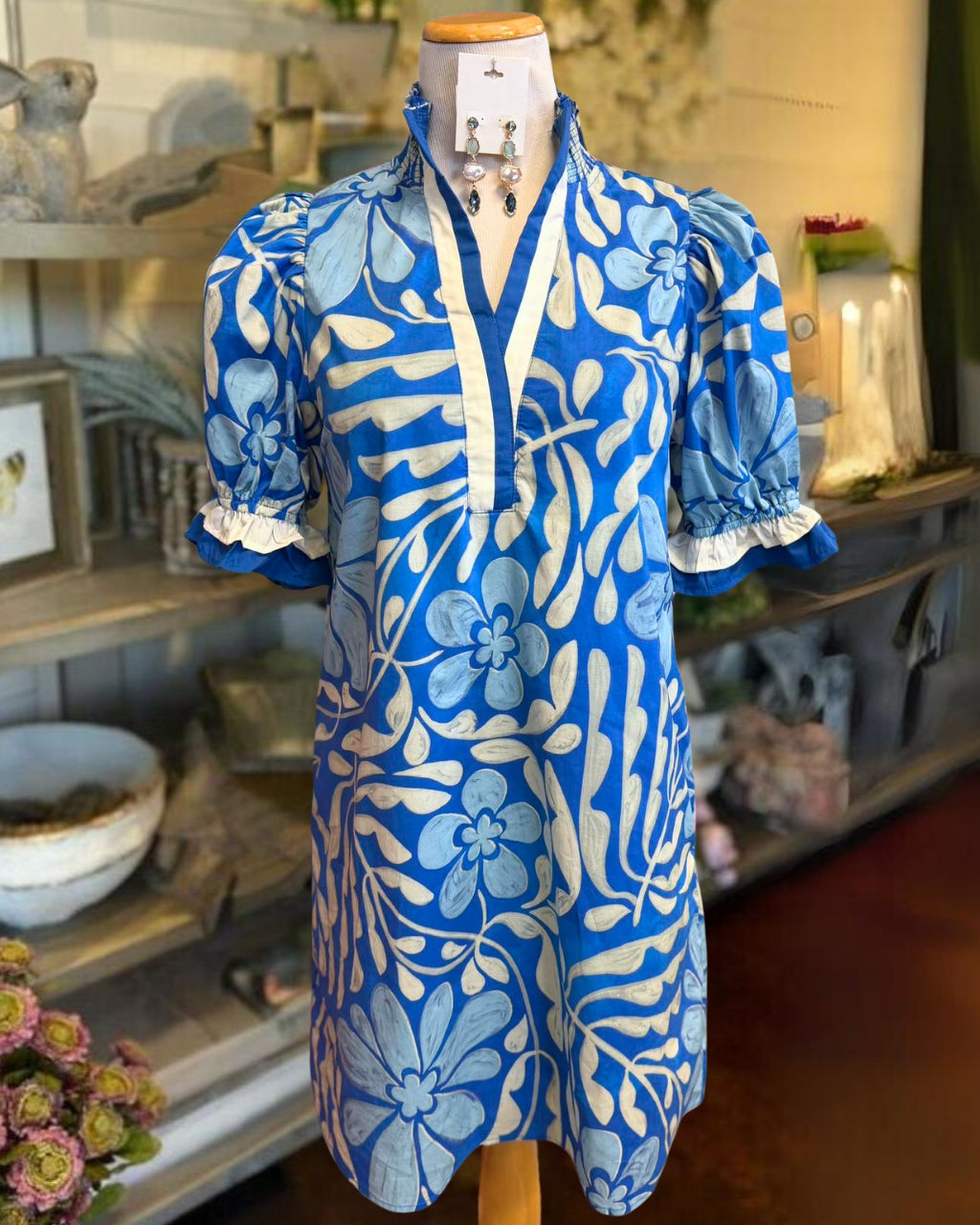 Chic Floral Satin Dress